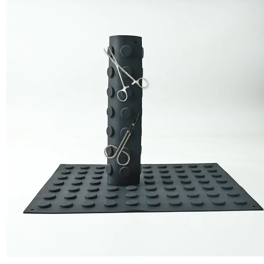 Black Magnetic Mat Instrument Tool Attachment Mats Magnetic Silicone Tools Mats Pad