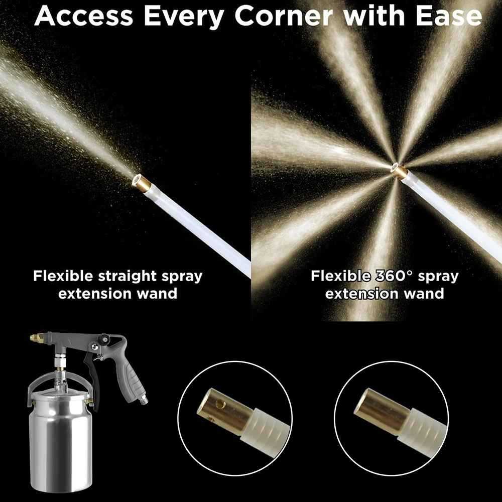 Automotive Chassis Armor Glue Spray Gun DO-15 Pneumatic Anti Rust Gun With Particle Spray Gun