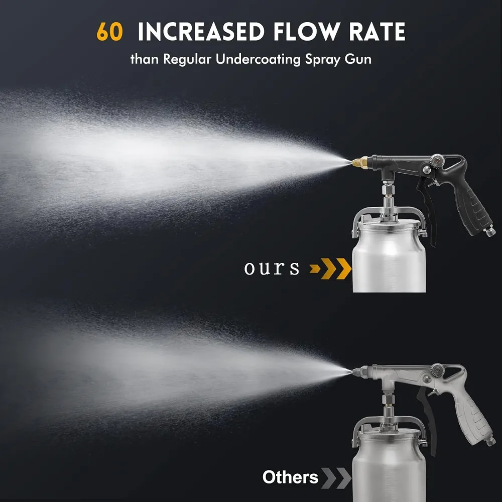 Automotive Chassis Armor Glue Spray Gun DO-15 Pneumatic Anti Rust Gun With Particle Spray Gun