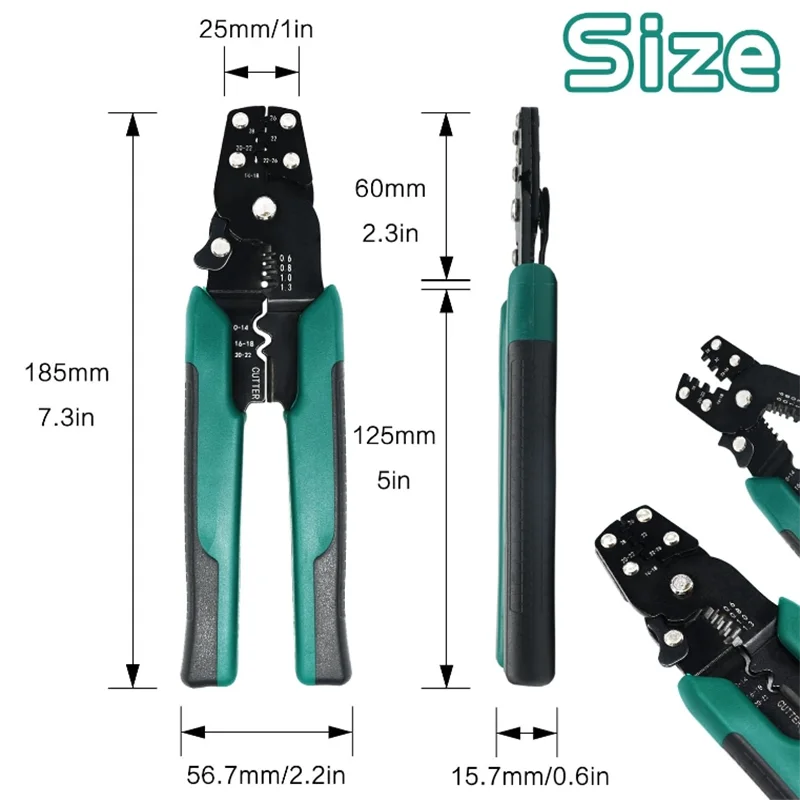 Multi-Function Mini Electric Terminal Crimping Pliers With Wire Stripping Cutting Hand Crimping Tool Multiple Connector