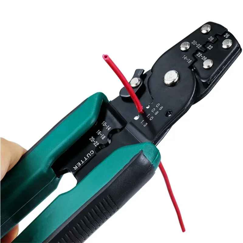 Multi-Function Mini Electric Terminal Crimping Pliers With Wire Stripping Cutting Hand Crimping Tool Multiple Connector