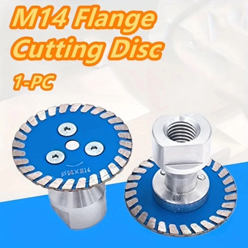 1 PC M14 Flange Diamond Cutting Disc 75mm 50mm 2 Inch Detachable Mini Carving Tool Blade for Granite Marble Tiles Stone Cutting
