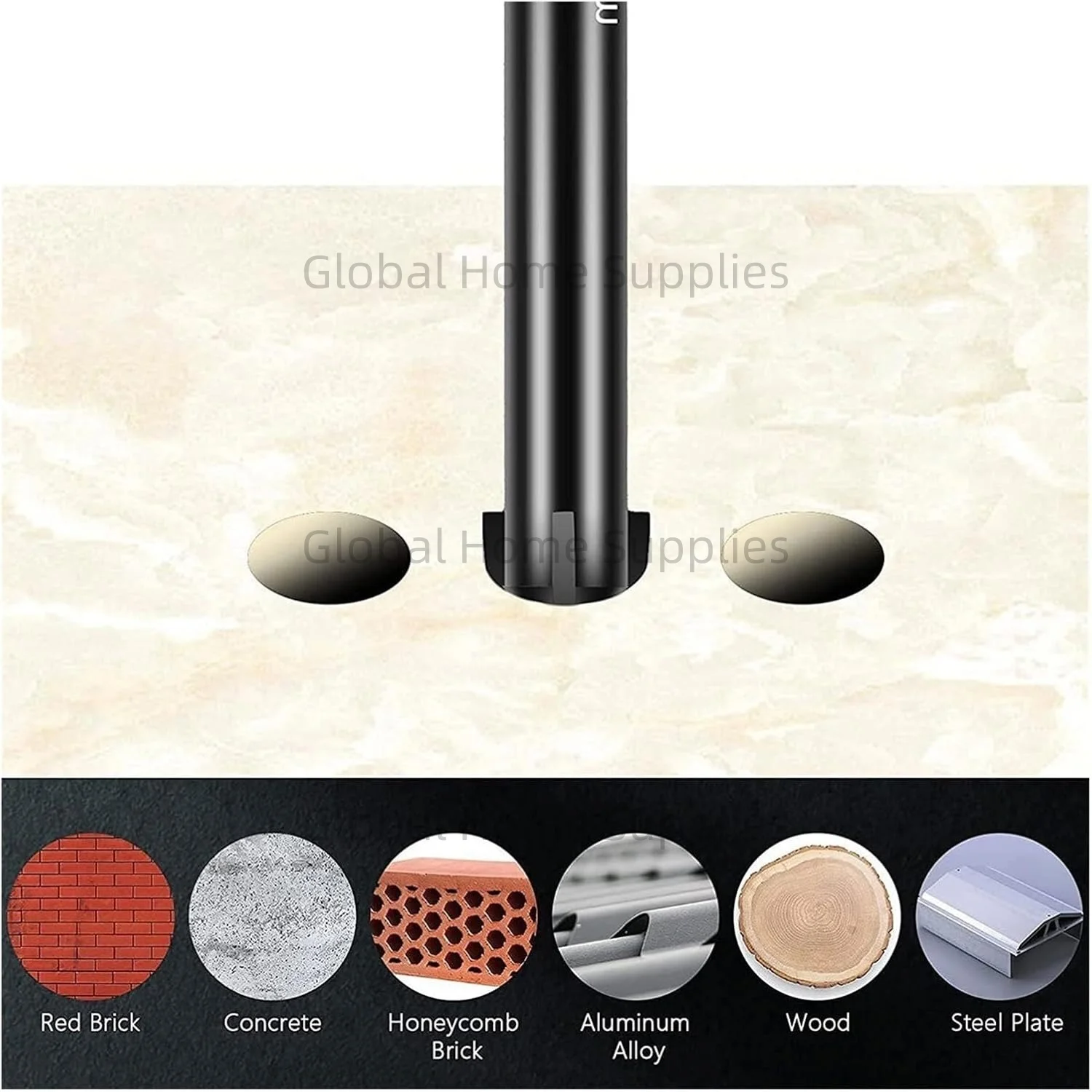 10Pcs 3/4/5/6/7/8/10/12mm Cross Hex Drill Bit Set for Tile Porcelain Glass Mirror Multifunction Tile Porcelain Carbide Drills