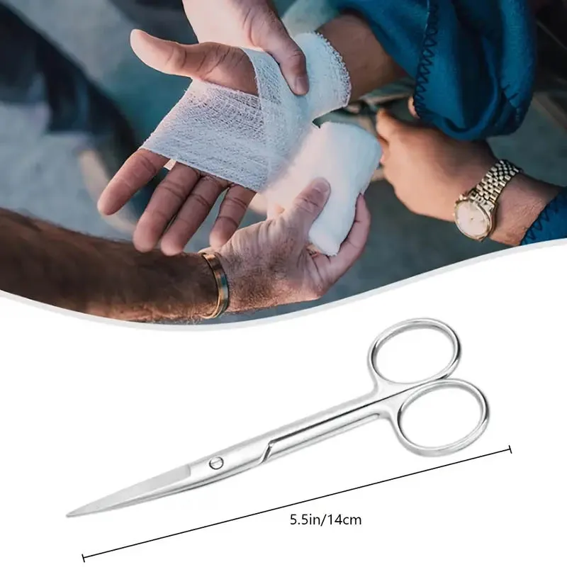 10cm/11.5cm/13cm/14cm/16 cm Animal Veterinary Vet Medical Stainless Steel Surgical Scissors Straight curved Tip Haircut Scissors