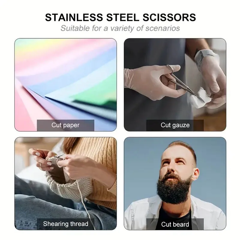 10cm/11.5cm/13cm/14cm/16 cm Animal Veterinary Vet Medical Stainless Steel Surgical Scissors Straight curved Tip Haircut Scissors