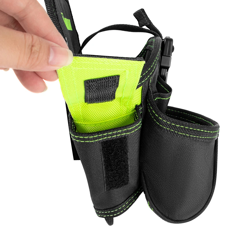 JAKAH Durable Large Compartment Electrician Tool Bag Waist Tool Belt Bag Drill Holster Electrician Pouch HL060