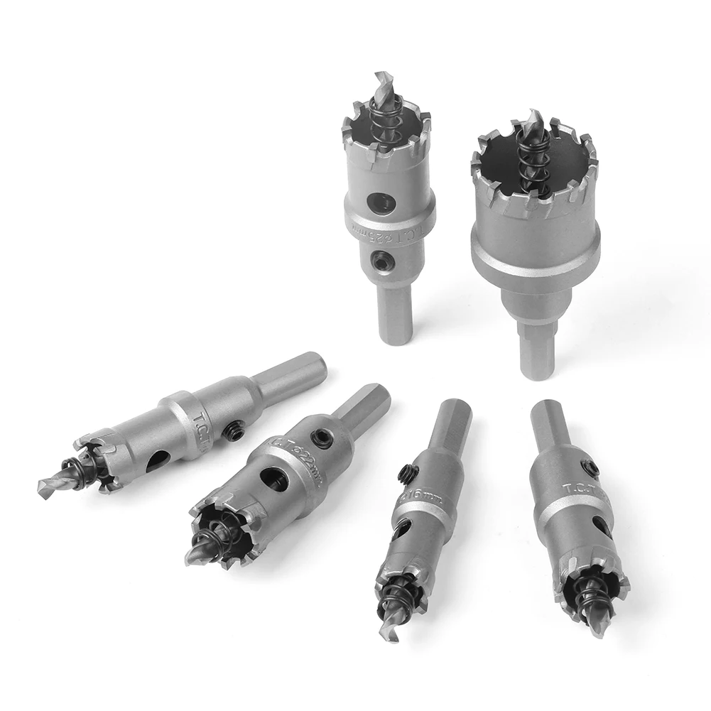 1 Pc 5A Carbide Tip TCT Drill Bit Hole Saw 12-150mm Drill Bit Set Hole Saw Cutter For Stainless Steel Metal Alloy Drilling