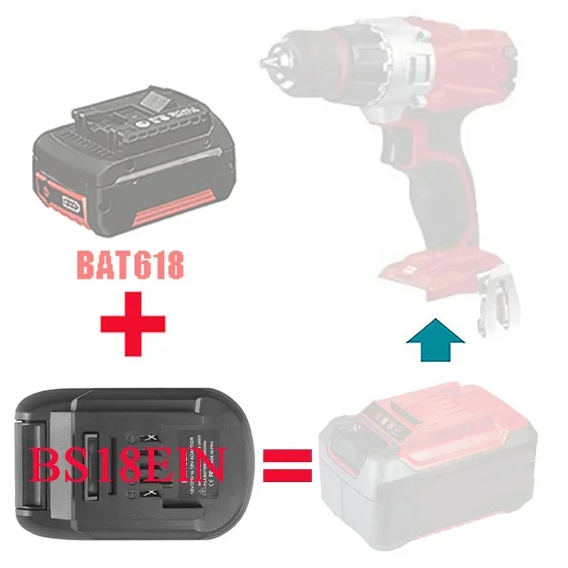 MT18EIN DM18EIN BS18EIN Adapter Converter for Makita for DeWalt for Milwaukee for Bosch Li-ion Battery for Ein Lithium Tool