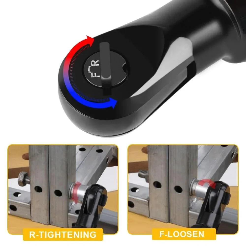 Electric Ratchet Wrench 220N.M Cordless Driver 3/8'' Impact Removal Screw Nut Repair Power Tools for Dewalt 18V 20V Battery