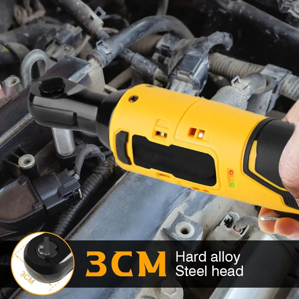 Electric Ratchet Wrench 220N.M Cordless Driver 3/8'' Impact Removal Screw Nut Repair Power Tools for Dewalt 18V 20V Battery