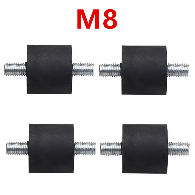 4Pcs M6/M8 Rubber Foot Pad Anti-Vibration Screw-Type Buffer for Air Rubber Vibration Mount Air Accessories