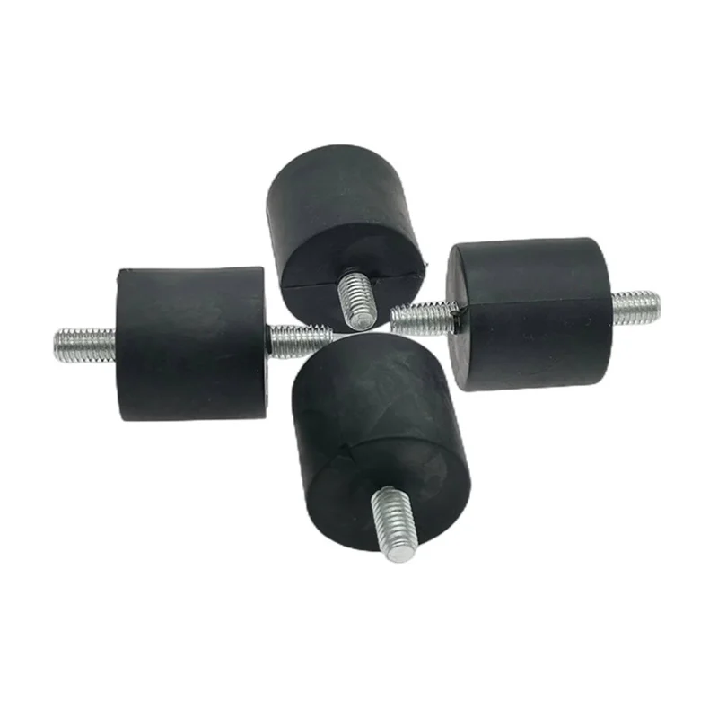 4Pcs M6/M8 Rubber Foot Pad Anti-Vibration Screw-Type Buffer for Air Rubber Vibration Mount Air Accessories
