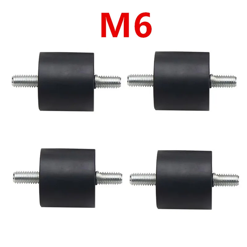 4Pcs M6/M8 Rubber Foot Pad Anti-Vibration Screw-Type Buffer for Air Rubber Vibration Mount Air Accessories