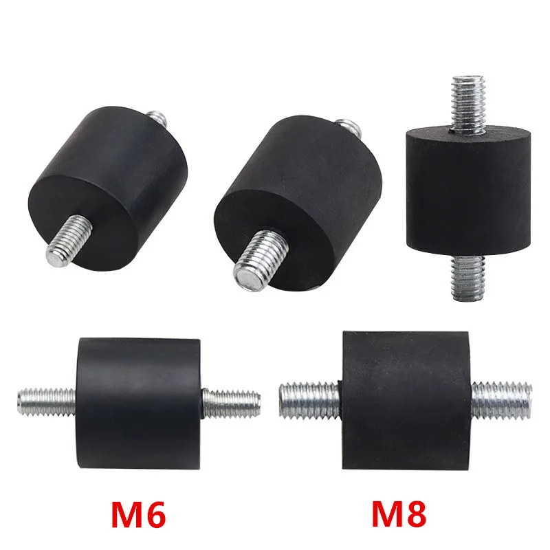 4Pcs M6/M8 Rubber Foot Pad Anti-Vibration Screw-Type Buffer for Air Rubber Vibration Mount Air Accessories