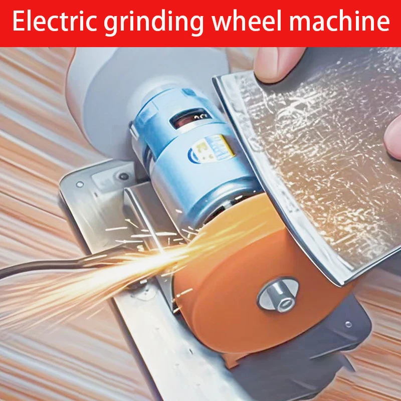 100W Double Grinder Machine Artifact Table Grinder Motor Micro Coarse and Fine Polishing Electric Grinding Wheel Grindig Stone