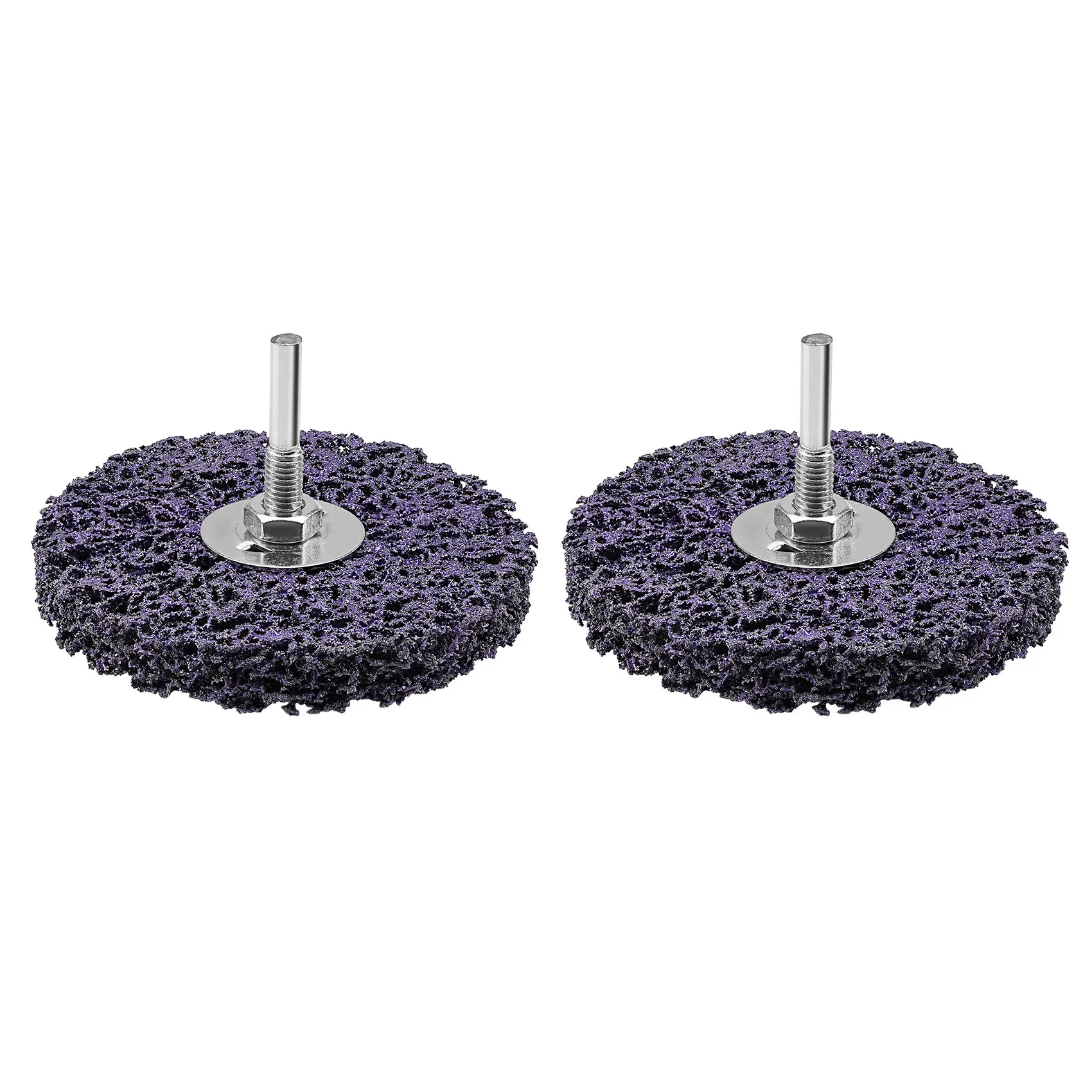 50/75/100mm Coral Stripe Disc 6mm Shank Cleaning Strip Wheel  Drill Rotating Grinding Tool for Metal Rust Removal Deburring 1Pc