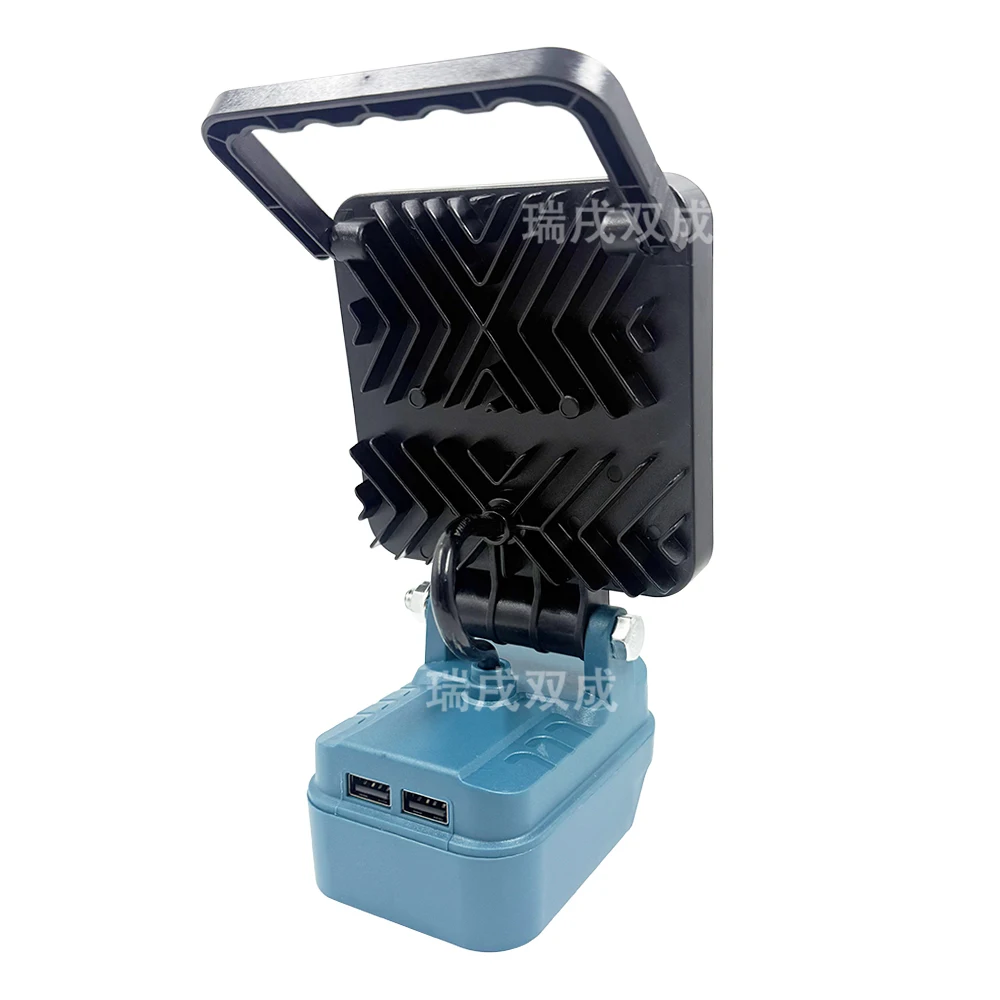 Power Tool Parts for Makita 18V Lithium Battery LED Work Lights Handheld Lamp Spotlights Flashlight Hand Lantern 2 USB Charger