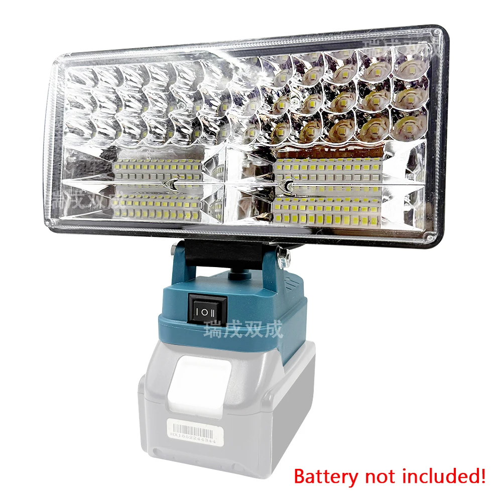 Power Tool Parts for Makita 18V Lithium Battery LED Work Lights Handheld Lamp Spotlights Flashlight Hand Lantern 2 USB Charger