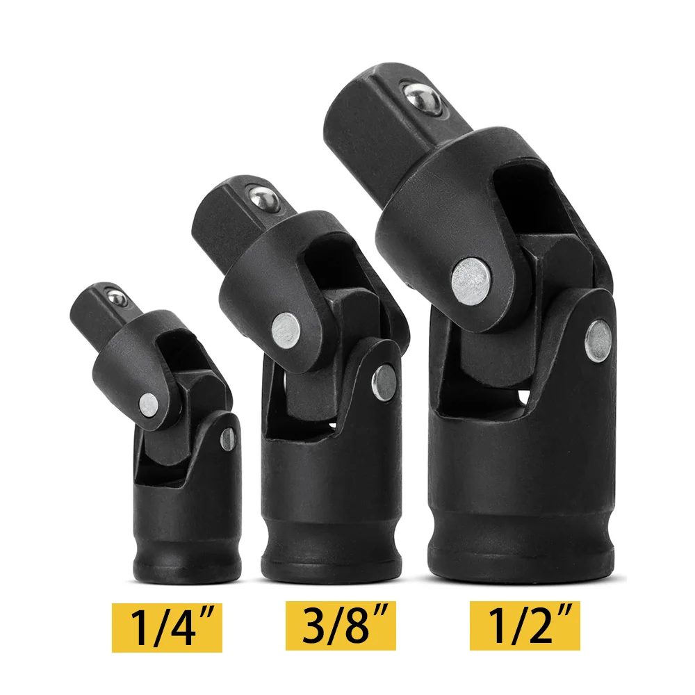 90 360 Degree Swivel Impact Universal Socket Joint U Knuckle Air Wobble Sleeve Adapter 1/2inch Drive Extension Electric Wrench