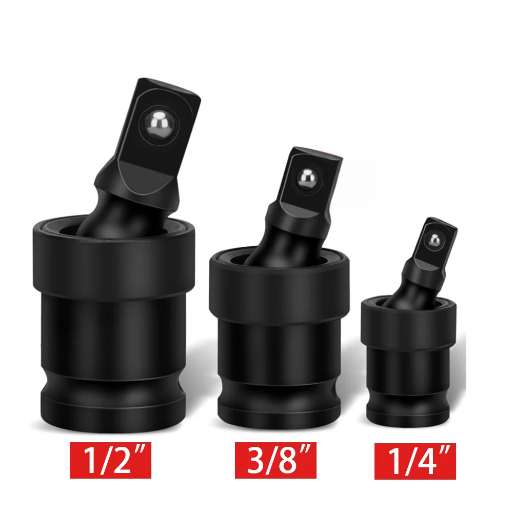 90 360 Degree Swivel Impact Universal Socket Joint U Knuckle Air Wobble Sleeve Adapter 1/2inch Drive Extension Electric Wrench