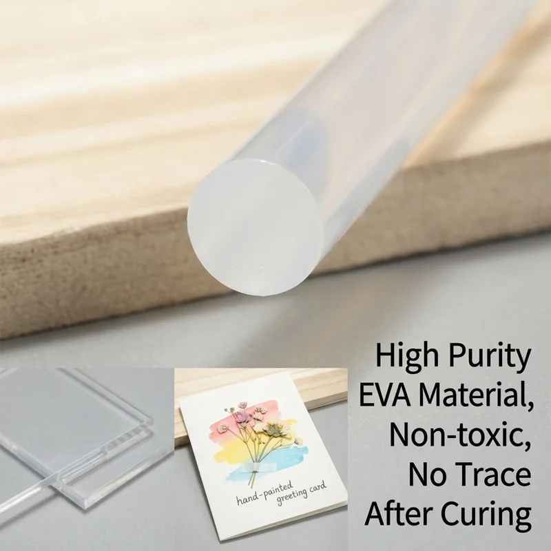 11mm 7mm Hot Melt Glue Sticks Set Strong Adhesive Clear Refills for Home DIY Craft School Repair Compatible with All Glue Guns