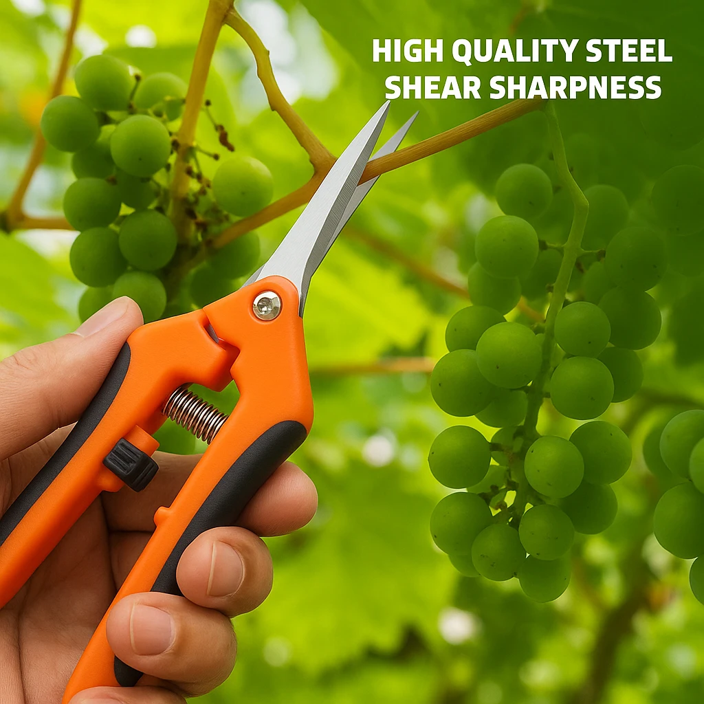 3 Pack Garden Pruning Shears, Stainless Steel Shears, Gardening Shears, Scissors, Garden Clippers, Pruning Snips for Gardening