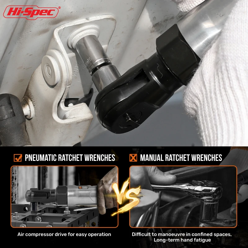 Quick Release Pneumatic Ratchet Wrench Air Spanner Heavy Duty Tool for Automotive Mechanics High Torque Industrial Grade