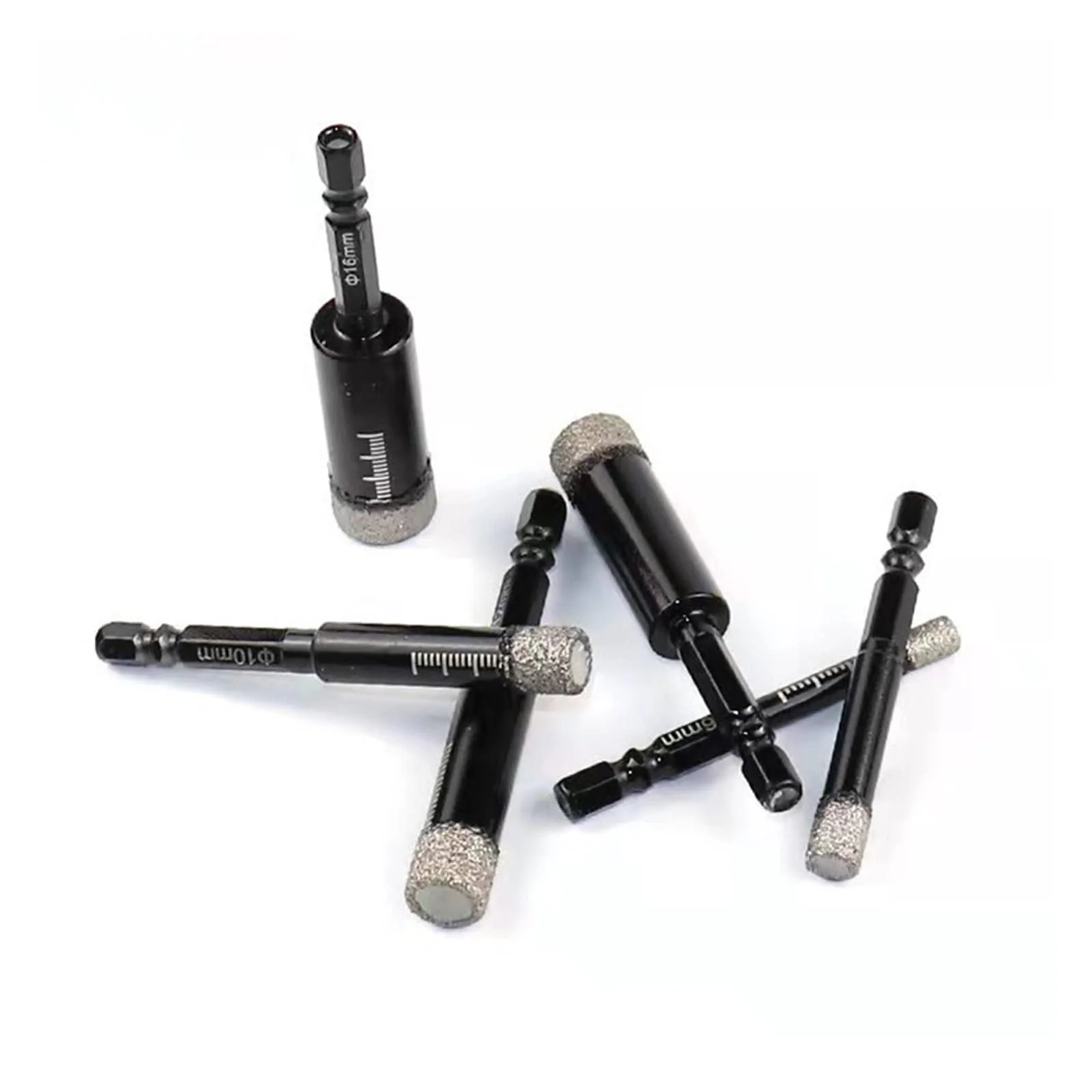 5-16mm Hexagonal Shank Brazed Dry Ceramic Tile Drill Bit Marble Granite Vitrified Tile Hole Opener Diamond Drill Bit Hole Saw