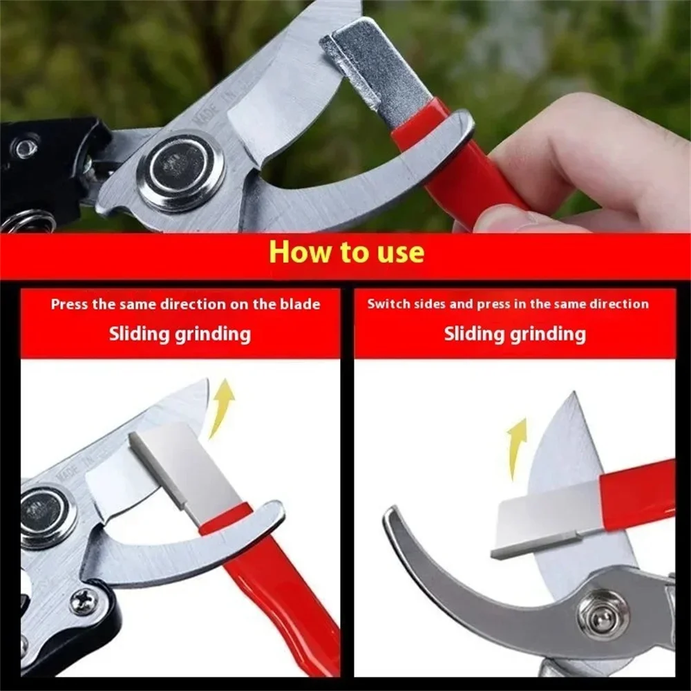 Professional Knife Scissors Sharpener Quick Metal Knife Sharpener Handheld Grindstone For Kitchen Knife All Blades Garden Shears