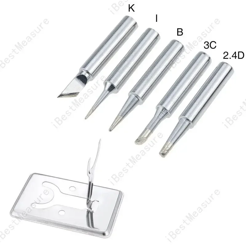 5PCS, Premium 900M series industrial soldering copper soldering iron tip set, perfect for electronic product maintenance