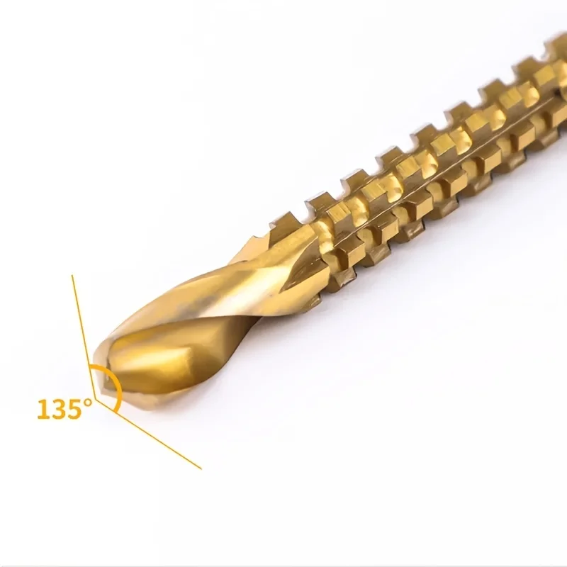 3pcs Titanium Coated High Speed Steel Drill Bit Electric Drill Hemp Flowers