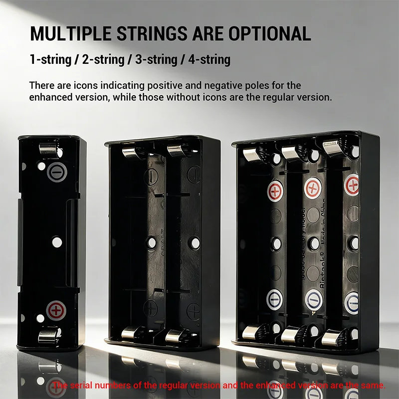 Heltec Enhanced Pin-Type Plug-in Battery Holder for 18650/21700, 1-4S, 3A/24A - Suitable for DIY Modifications, PCB Assembly Etc