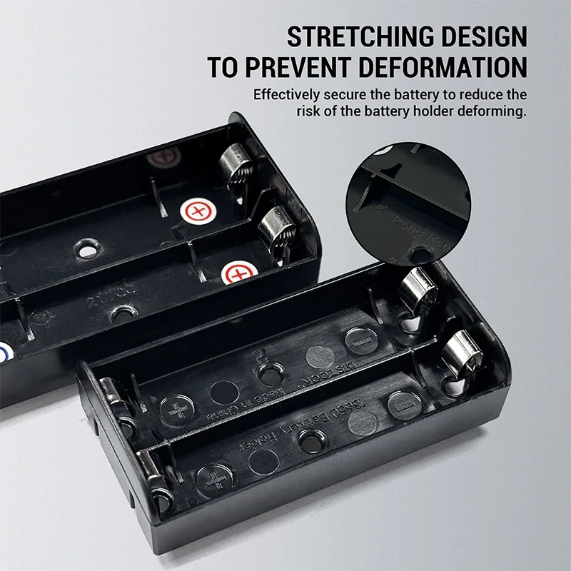 Heltec Enhanced Pin-Type Plug-in Battery Holder for 18650/21700, 1-4S, 3A/24A - Suitable for DIY Modifications, PCB Assembly Etc