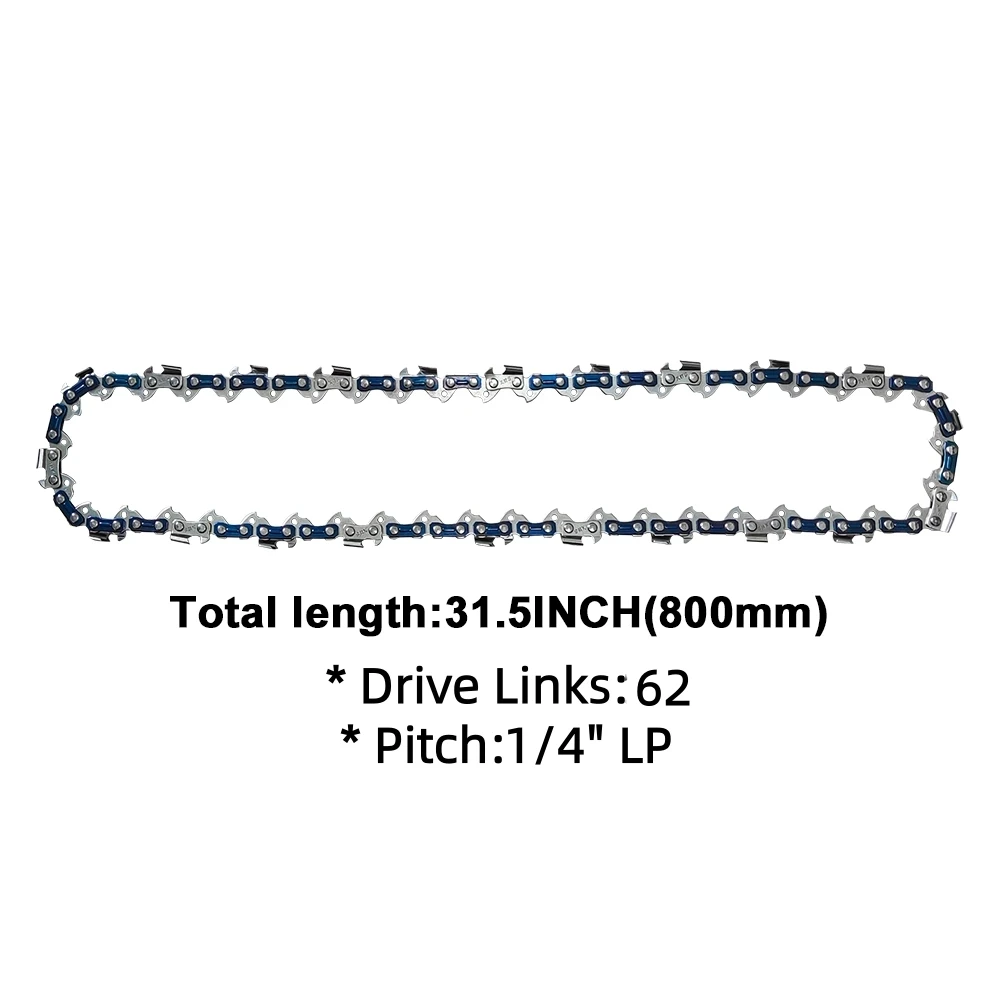Patuopro 12 Inch Chainsaw Chains & Chainsaw Guide Bar Set 1/4 LP 62 Drive Links Original Replacement Chain Saw Chain Tools Parts