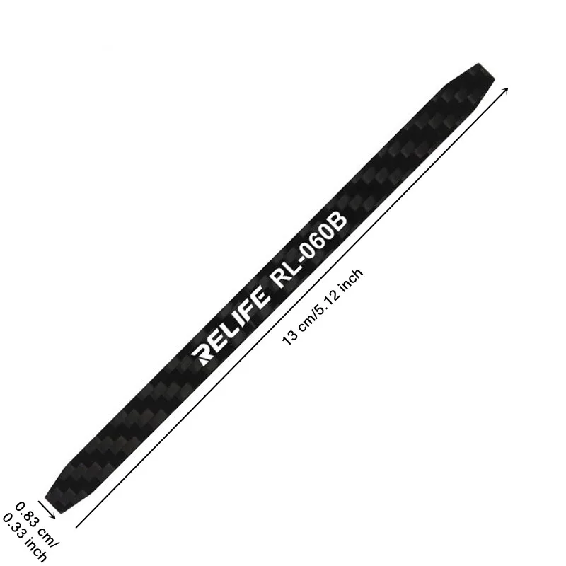 RELIFE RL-060B Carbon Fiber Disassembly Crowbar for Mobile Phone Laptop Maintenance Non-magnetic LCD Screen Dismantling Tool