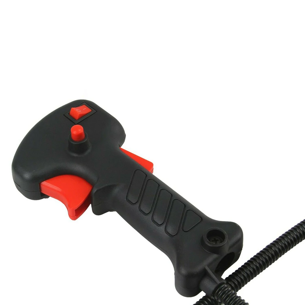 Manual Throttle Switch Assembly For Gasoline Brush Cutter Grass Trimmer Tube Handle Throttle Trigger Cable
