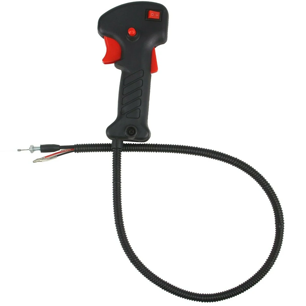 Manual Throttle Switch Assembly For Gasoline Brush Cutter Grass Trimmer Tube Handle Throttle Trigger Cable