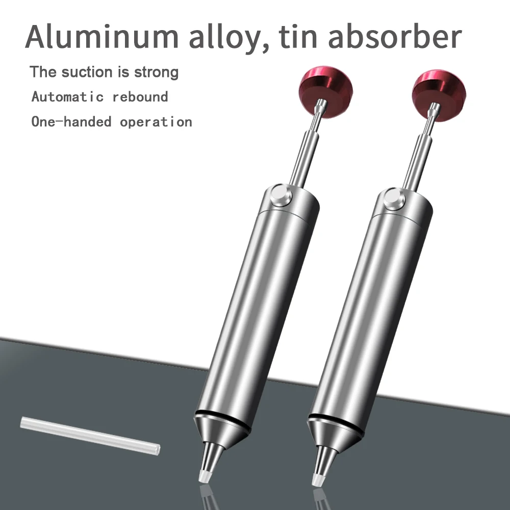 LEFAVOR Aluminum Powerful Desoldering Pump Suction Tin Gun Soldering Sucker Pen Removal Vacuum Solder Iron Welding Repair Tool