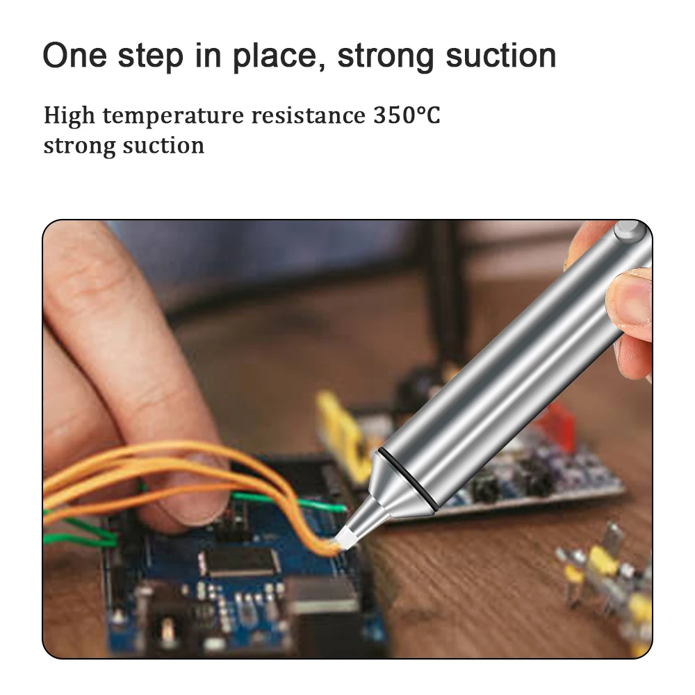 LEFAVOR Aluminum Powerful Desoldering Pump Suction Tin Gun Soldering Sucker Pen Removal Vacuum Solder Iron Welding Repair Tool