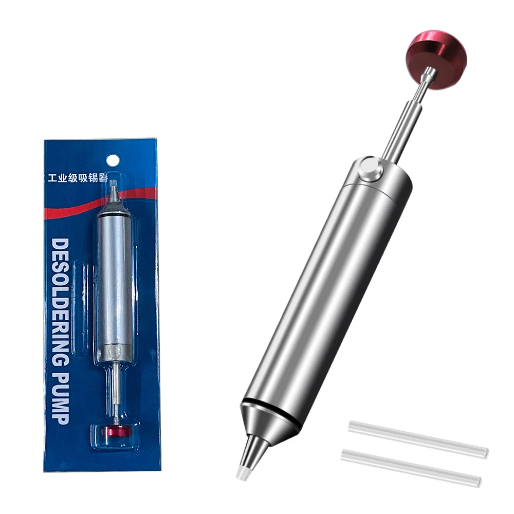 LEFAVOR Aluminum Powerful Desoldering Pump Suction Tin Gun Soldering Sucker Pen Removal Vacuum Solder Iron Welding Repair Tool