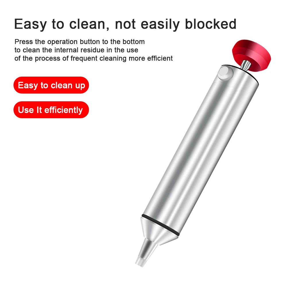 LEFAVOR Aluminum Powerful Desoldering Pump Suction Tin Gun Soldering Sucker Pen Removal Vacuum Solder Iron Welding Repair Tool