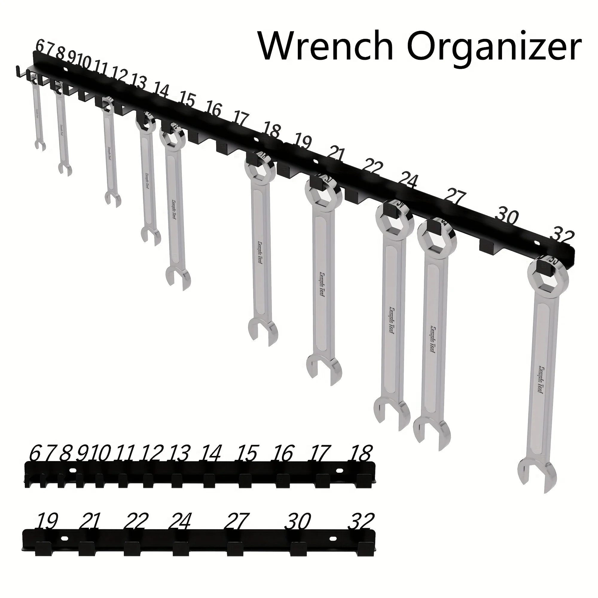 [Durable Screw Organizer] Durable Heavy-Duty Metal Wall-Mounted Screw Organizer with Numbered Slots (61 for #6, 31 for #8, Etc.)