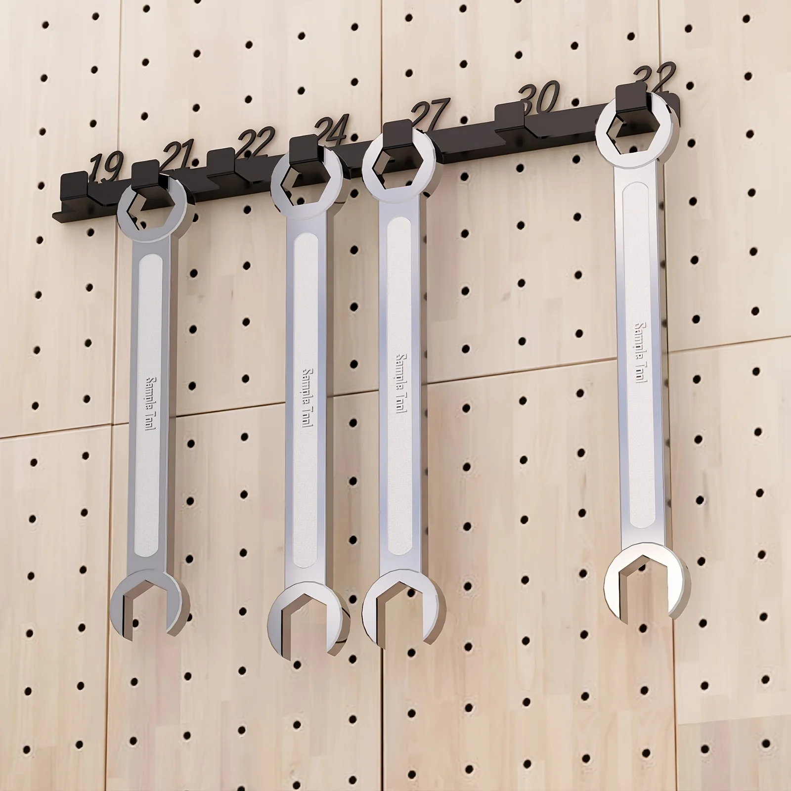 [Durable Screw Organizer] Durable Heavy-Duty Metal Wall-Mounted Screw Organizer with Numbered Slots (61 for #6, 31 for #8, Etc.)