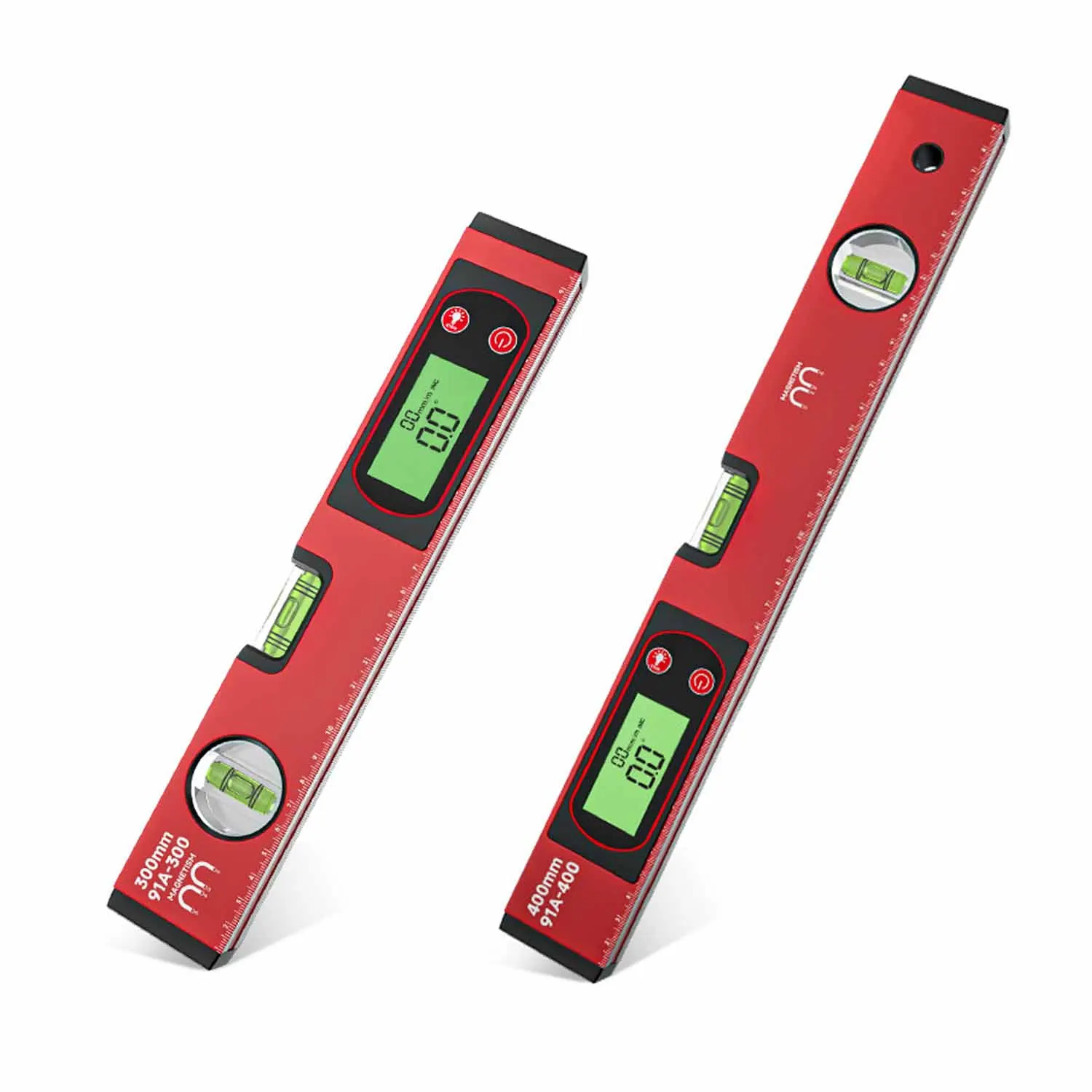 30/40/50cm Electronic Digital Display Level Ruler Magnetic Angle Meter Aluminum Alloy Level Protractor Inclinometer 90 Degree