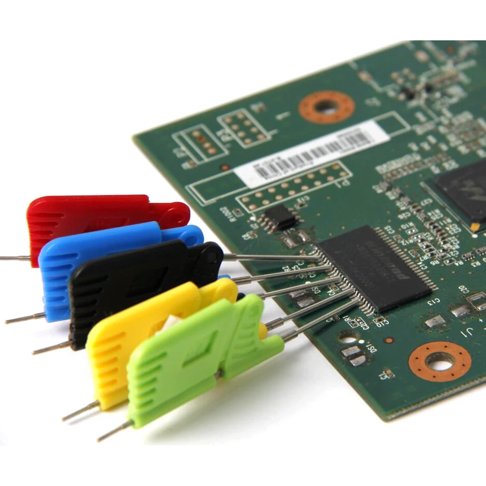 10pcs Chip Test Clip IC Clamp BIOS Burning Fixture SOP SOIC TSOP MSOP SSOP SMD PIN Socket Adapter Programmer for Logic Analyzer