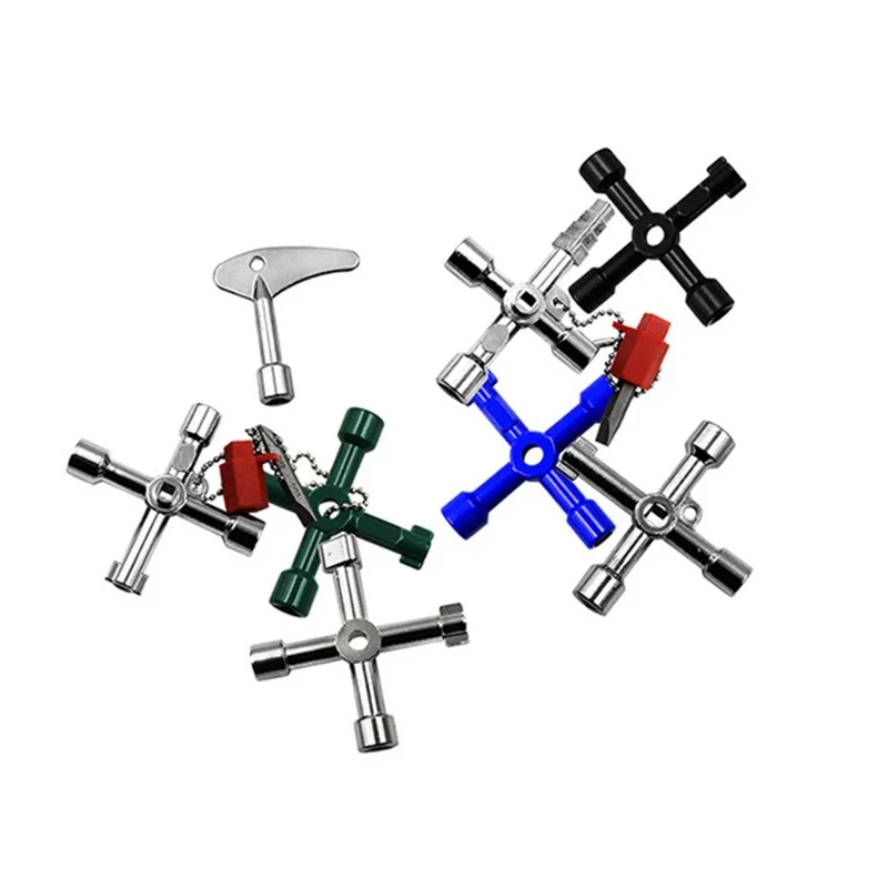 Multi Functional Elevator Key Wrench Elevator Water Meter Valve Multi Purpose Triangular Wrench Portable Hand Tools