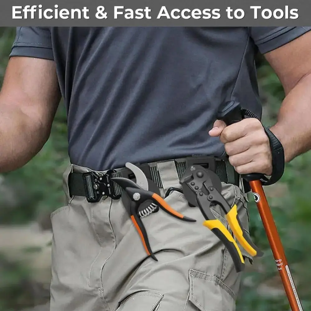 High Quality Non-Slip Tool Holster Belt Clip Metal Quick Access Magnetic Tool Holder Detachable Adjustable Belt Buckle
