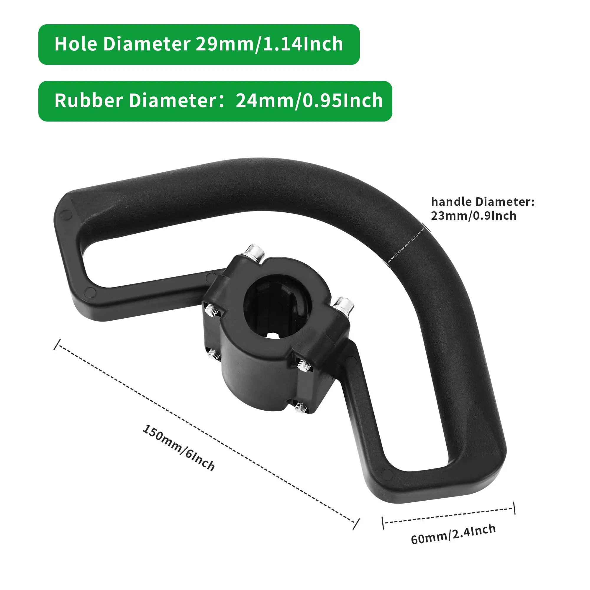 Loop Handle Bar Grip for Weed Eater Trimmer Brush Cutter Accessory Replacement Part W/ Mount Kit for Garden Lawn