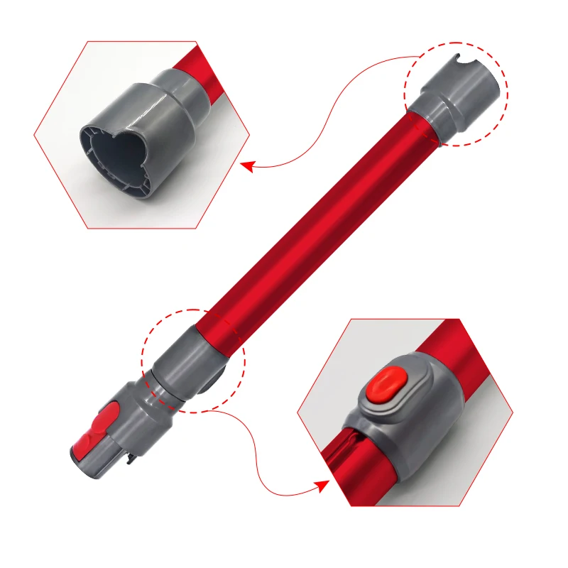 Telescopic Extension Rod Wand Tube Pipe For Dysons V7 V8 V10 V11 Wireless Vacuum Cleaner Accessories