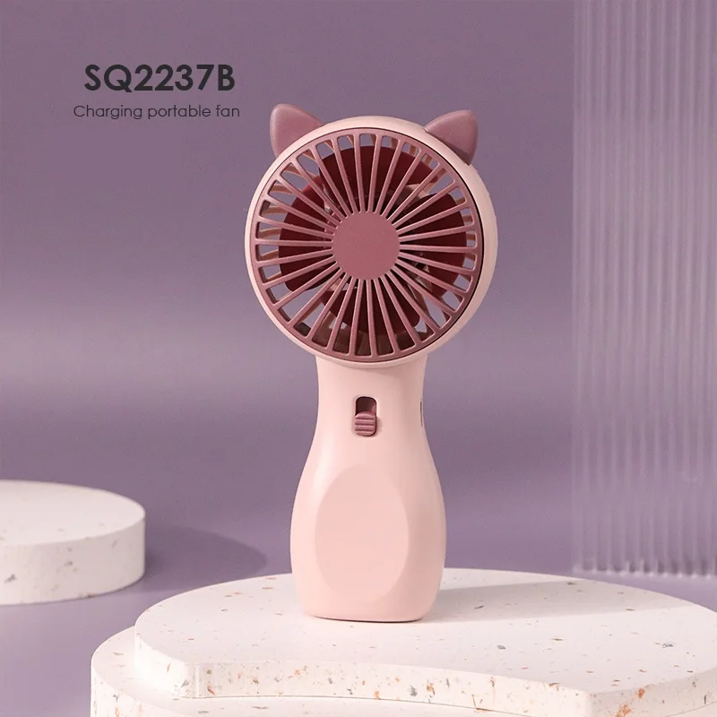 New USB Mini Fan Portable Handheld Fan Rechargeable Mini Handy Fan Pocket Size Low Noise Small Electric Fan Student Dormitory
